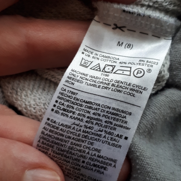 Girls drawstring jogging pants. Size 8/M - Picture 2 of 2